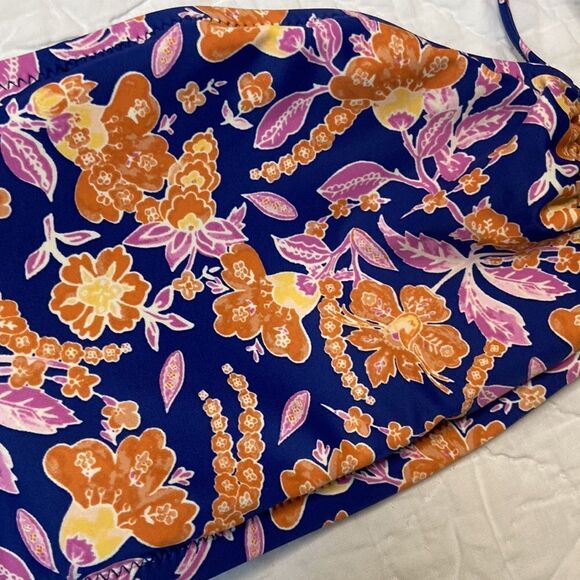 NWT J.Crew Square halter bikini top in painted block print size 2X - Picture 5 of 7